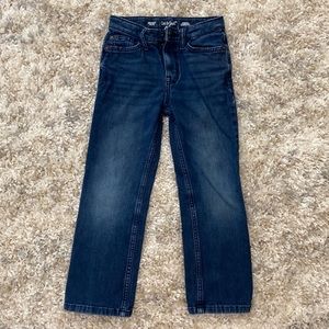 Cat & Jack boys jeans, size 7, dark wash, straight/stretch fit